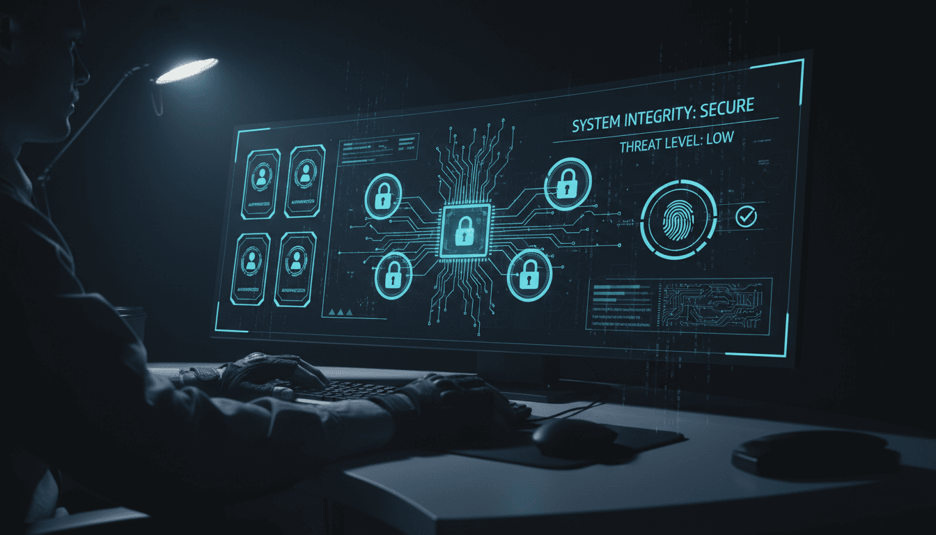 Cybersecurity dashboard with encryption monitoring