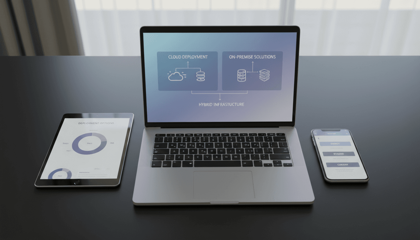 Multiple devices displaying flexible platform deployment options